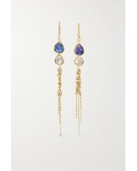 Brooke Gregson - Double Waterfall 18-karat Gold Sapphire And Diamond Earrings - Lyst