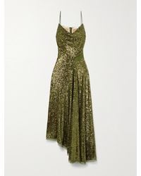 Jason Wu - Asymmetric Sequined Chiffon Maxi Dress - Lyst