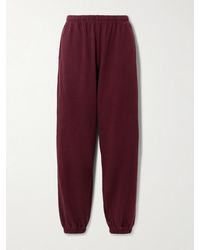 ÉTERNE - Vinny Embroidered Tapered Cotton-Jersey Track Pants - Lyst