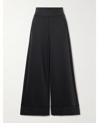 Max Mara - Fagiani Hose Mit Weitem Bein Aus Stretch-Twill - Lyst
