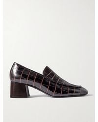 TOTEME - Net Sustain The Block Heel Pumps Aus Leder Mit Krokodileffekt - Lyst