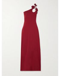 Maygel Coronel - Celosía Asymmetrisches Midikleid Aus Stretch-Jersey Mit Applikationen - Lyst
