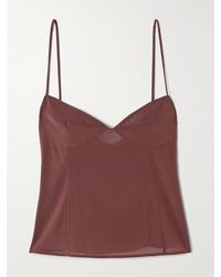 St. Agni - Stretch-Silk Organza Camisole - Lyst