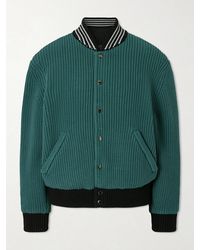 Aimé Leon Dore - Reversible Knit Bomber Jacket - Lyst