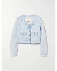 Isabel Marant - Valene Cropped Denim Jacket - Lyst