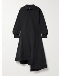 adidas Originals - Y3 Cotton-Blend Poplin Maxi Shirt Dress - Lyst