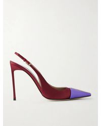 Tom Ford - 105 Crystal-Embellished Satin Slingback Pumps - Lyst