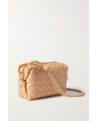 Bottega Veneta - Loop Mini Intrecciato Leather Shoulder Bag - Lyst