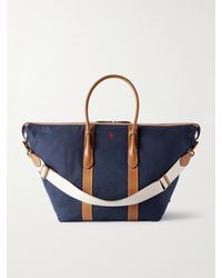 Polo Ralph Lauren - Extra Large Bellport Tote Aus Canvas Mit Lederbesätzen Und Stickerei - Lyst
