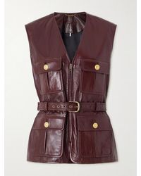 Chloé - Belted Leather Vest - Lyst