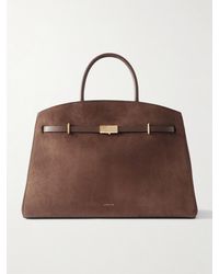 DeMellier London - The Hudson Tote Aus Veloursleder Mit Lederbesätzen - Lyst