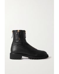 Giuseppe Zanotti Leather Ankle Boots - Black