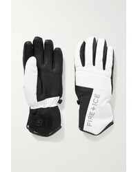 Bogner Fire + Ice Idara Neoprene And Leather Ski Gloves - White