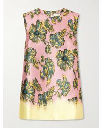 ALÉMAIS - Faye Floral-Print Twill Top - Lyst