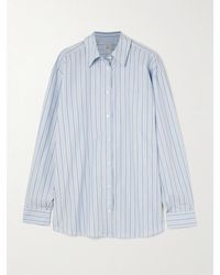 TOTEME - Chemise En Popeline De Coton À Rayures - Lyst