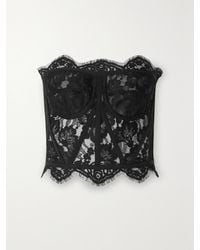 Dolce & Gabbana - Galloon-Lace Bustier Top - Lyst