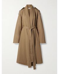 The Row - Pami Belted Cotton-Poplin Trench Coat - Lyst