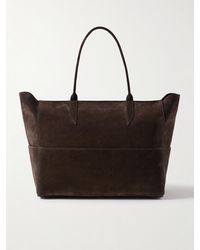 Metier - Incognito Small Paneled Suede Tote - Lyst