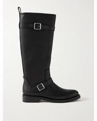 Jonathan Simkhai - Noah Buckled Full-Grain Leather Knee Boots - Lyst