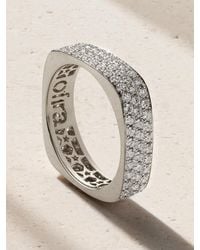 Ofira - Ring Aus 18 Karat Weißgold Mit Diamanten - Lyst