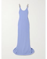 Stella McCartney - Crystal-Embellished Crepe Gown - Lyst