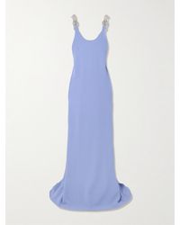 Stella McCartney - Crystal-Embellished Crepe Gown - Lyst