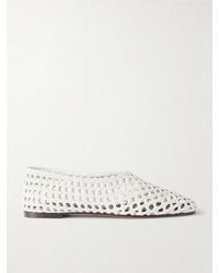 Emme Parsons - High Throat Woven Leather Ballet Flats - Lyst
