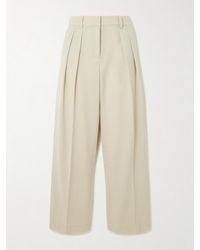 Frankie Shop - Pantalon Large En Grain De Poudre À Plis Daytona - Lyst