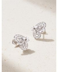 De Beers London - Portraits Of Nature Butterfly 18-Karat Diamond Earrings - Lyst