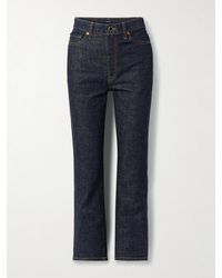 KHAITE - Abigail High-Rise Straight-Leg Jeans - Lyst