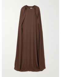 BERNADETTE - Minnie Cape-Effect Crepe De Chine Gown - Lyst
