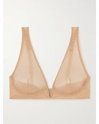 Commando - Chic Tief Ausgeschnittener Bügel-Bh Aus Mesh - Lyst