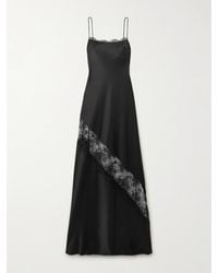 Alex Perry - Lace-Trimmed Satin Gown - Lyst