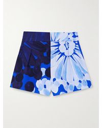 Themis Z - Nefeli Floral-Print Crepe Shorts - Lyst