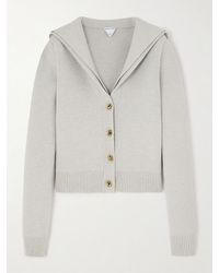 Bottega Veneta - Mehrlagiger Cardigan Aus Wolle - Lyst