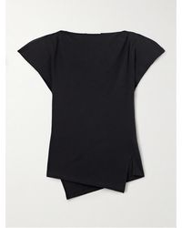 Isabel Marant - Sebani Asymmetric Cotton-Jersey T-Shirt - Lyst