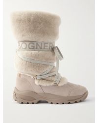 Bogner - Alta Badia Stiefel Aus Shearling Und Veloursleder - Lyst