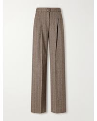 RRL - Wool And Cotton-Blend Wide-Leg Pants - Lyst