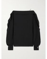 Lanvin - Long Sleeve Top With Ruffles - Lyst