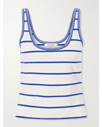 La Ligne - Leo Striped Cotton-Jersey Tank Top - Lyst