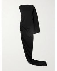 Rick Owens - Edfu Asymmetrische Robe Aus Baumwoll-Jersey Mit Raffungen Und Cut-Outs - Lyst
