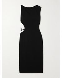 St. Agni - Net Sustain Arc Cutout Stretch-Crepe Midi Dress - Lyst