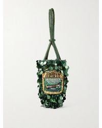 Anya Hindmarch - Filippo Berio Mini Embellished Satin Bucket Bag - Lyst
