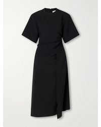 Rohe - Gathered Crepe Midi Dress - Lyst