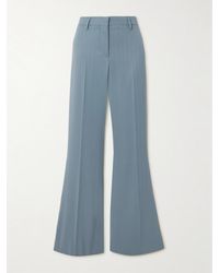 Stella McCartney - Pinstriped Wool-Blend Flared Pants - Lyst