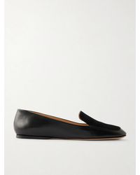 Gabriela Hearst - Aveda Suede-Trimmed Leather Loafers - Lyst