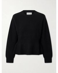 Lisa Yang - Mirella Ribbed Cashmere Peplum Sweater - Lyst