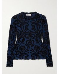 Sea - Alis Devoré-Velvet Top - Lyst