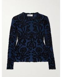 Sea - Alis Devoré-Velvet Top - Lyst