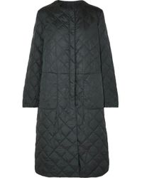Max Mara The Cube Quilted Shell Down Coat - Green